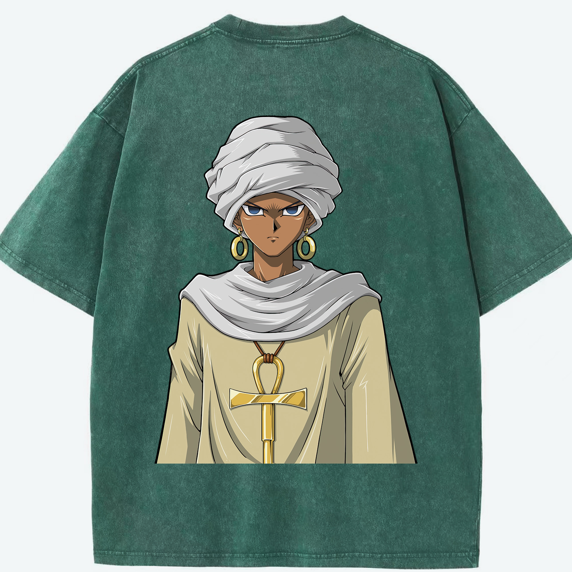 （画像用） 遊☆戯☆王 Yu-Gi-Oh! 綿100% ヴィンテージ風 半袖Tシャツ（背面プリント）